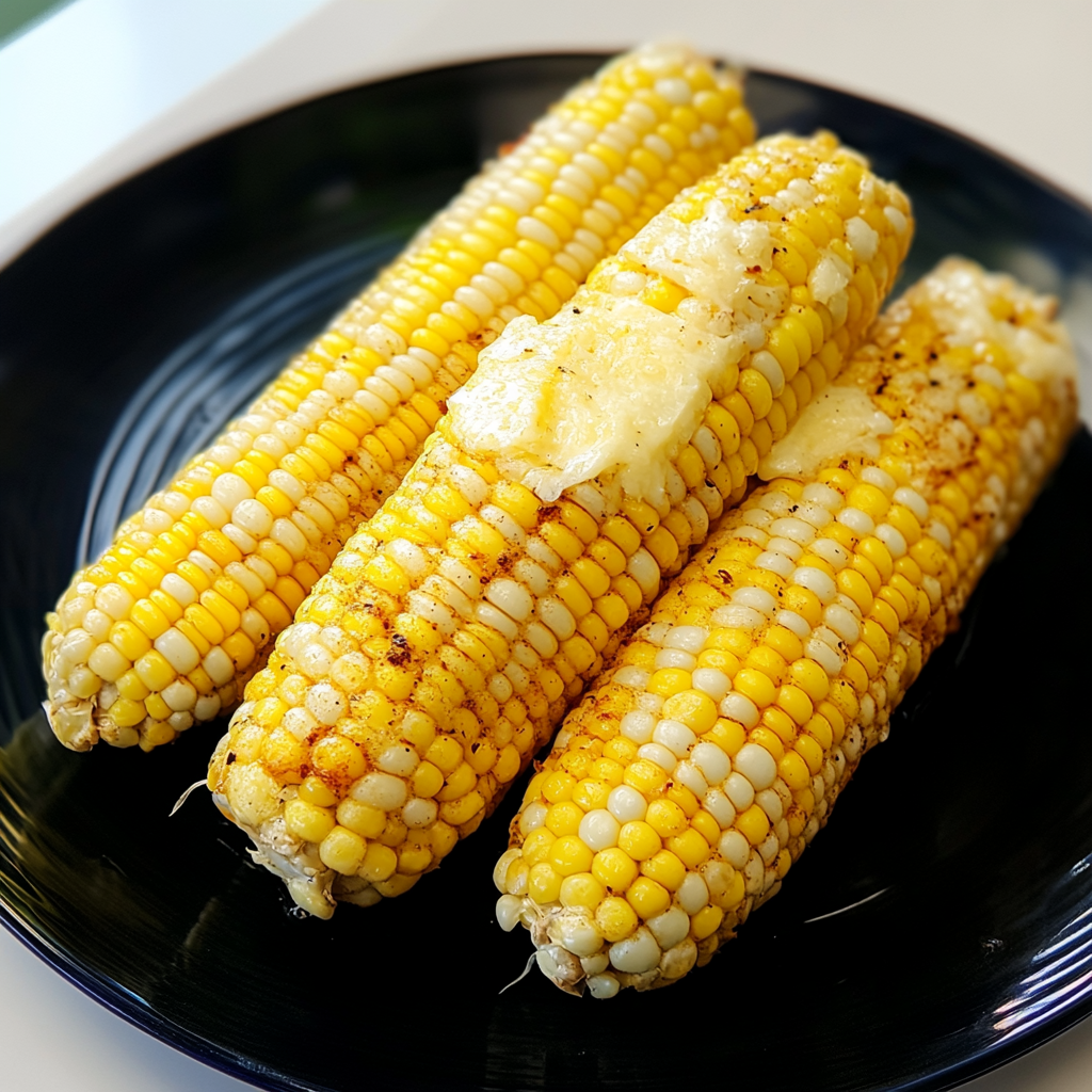 Recipe preparation for Instant Pot Corn on the Cob (Garlic Butter)