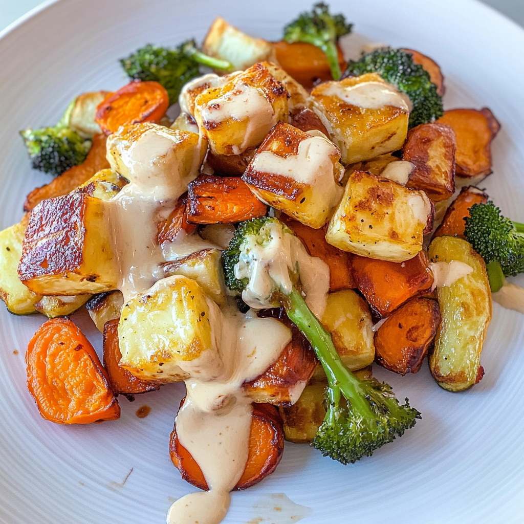 Recipe preparation for Sheet Pan Summer Roasted Vegetables with Halloumi