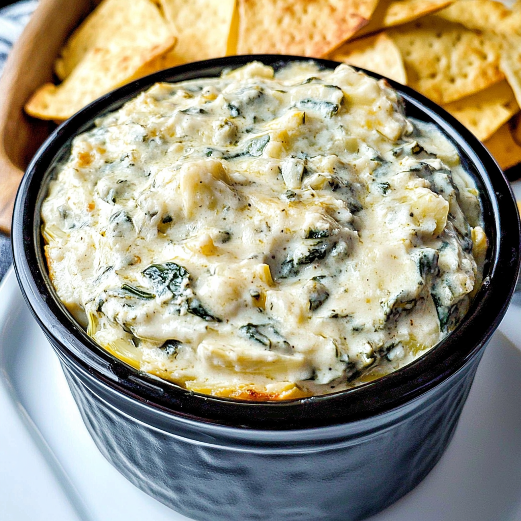 Recipe preparation for Slow Cooker Artichoke Dip