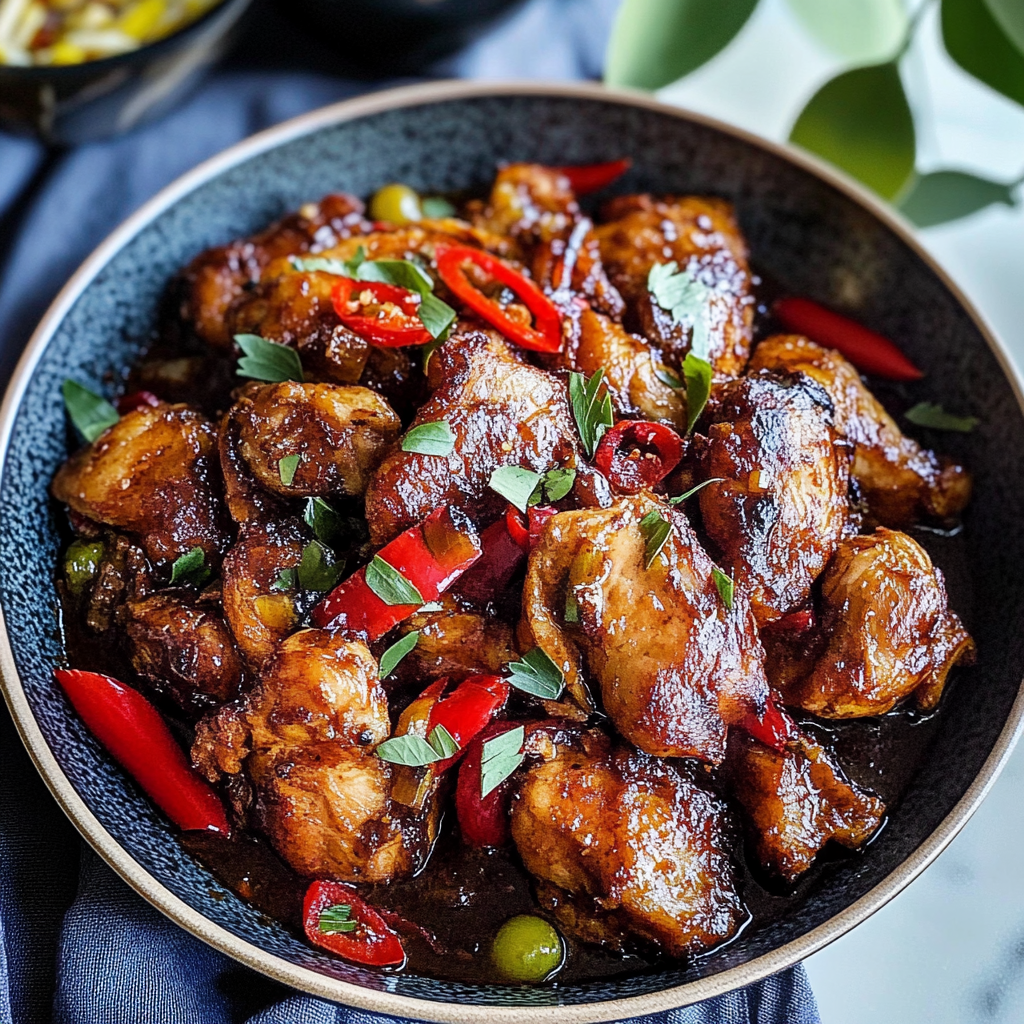 Recipe preparation for Slow Cooker Chicken Adobo