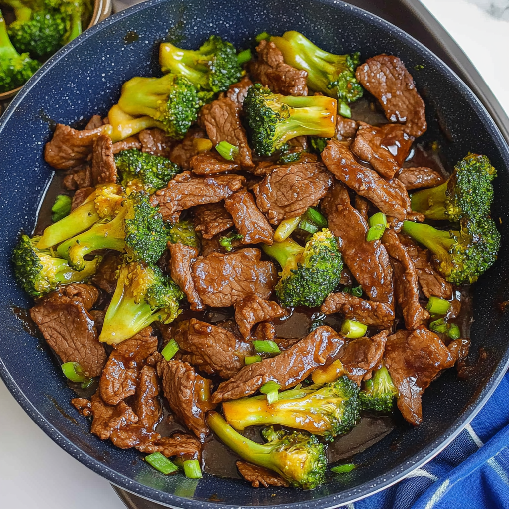 Recipe preparation for Beef and Broccoli Stir‑Fry (Sheet Pan)