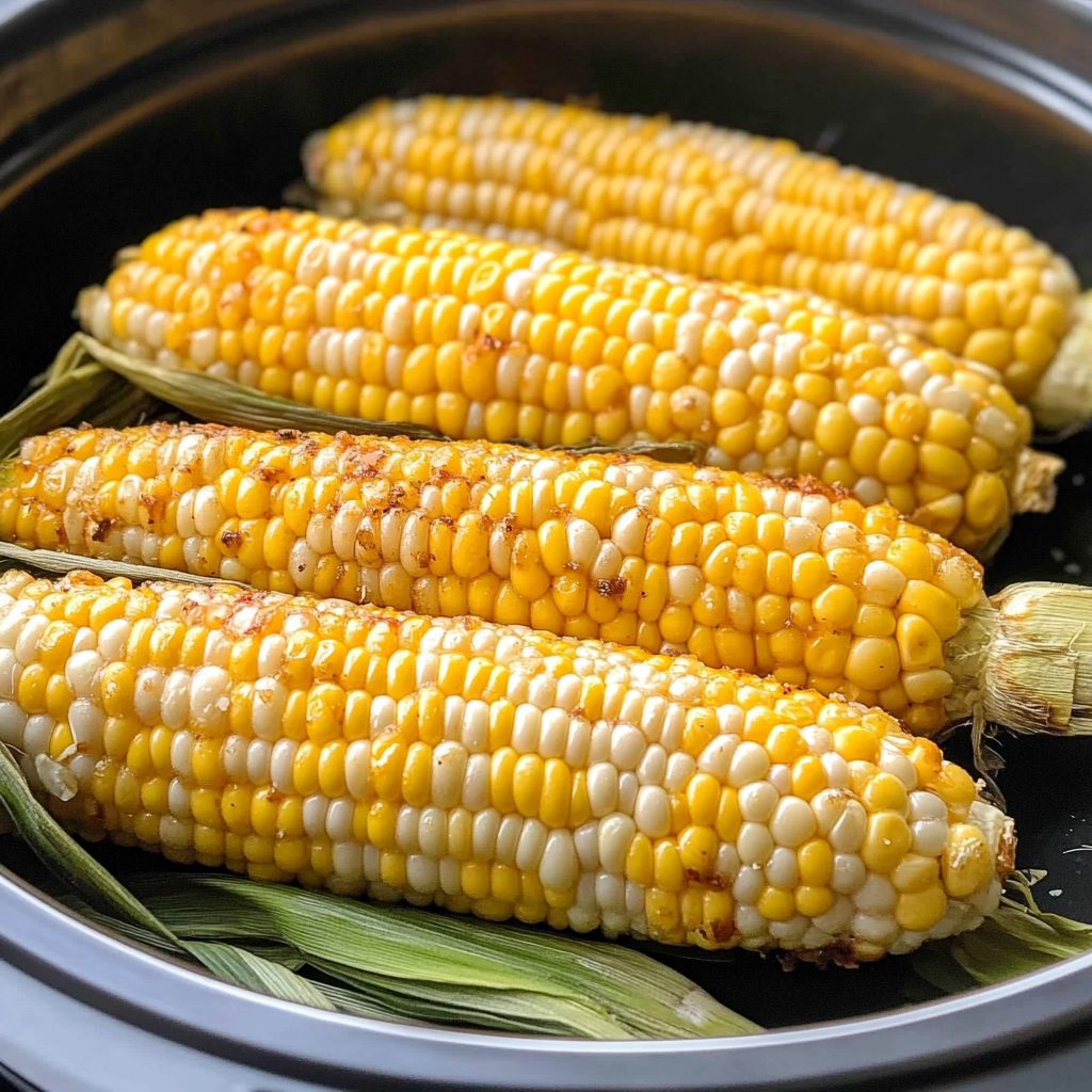 Recipe preparation for Slow Cooker Corn on the Cob