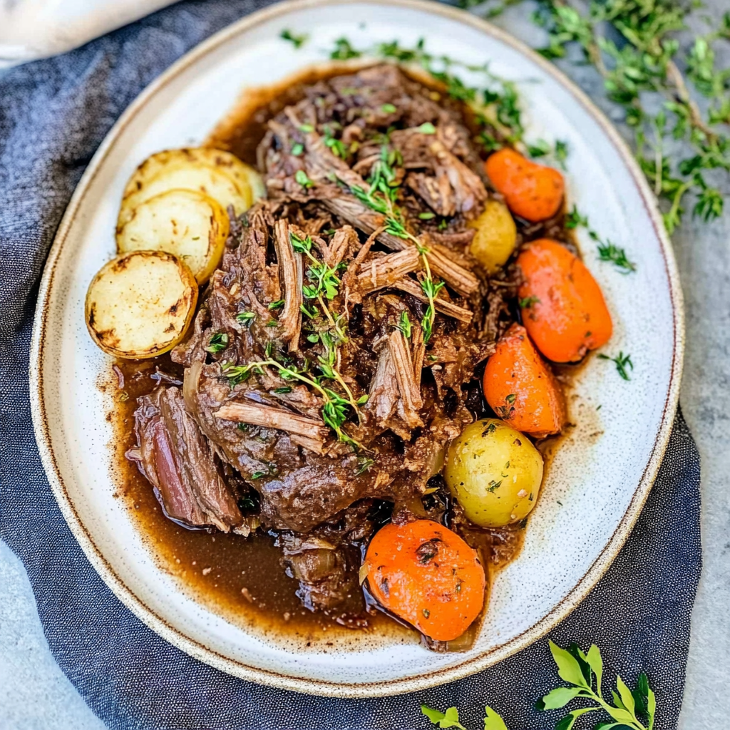 Recipe preparation for Instant Pot Low‑Carb Pot Roast