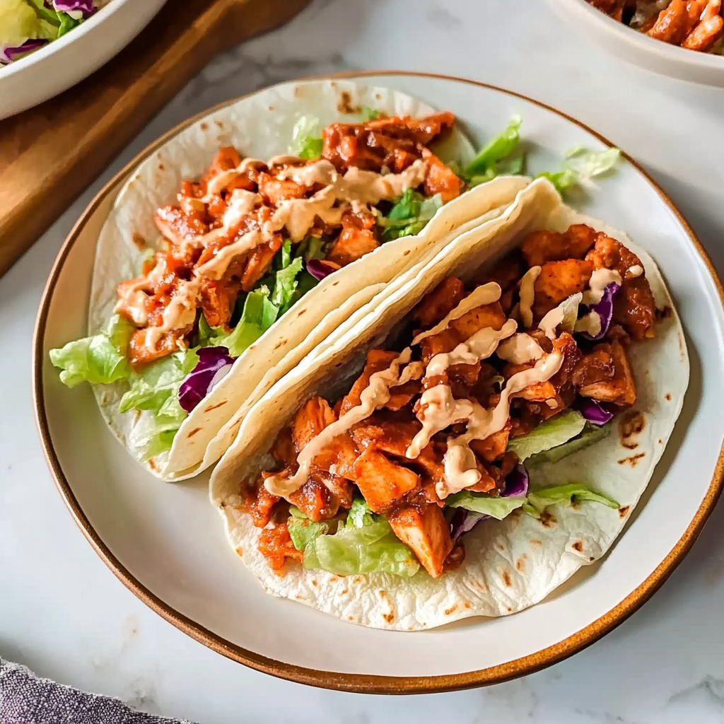 Recipe preparation for 30-Minute BBQ Salmon Tacos with Slaw