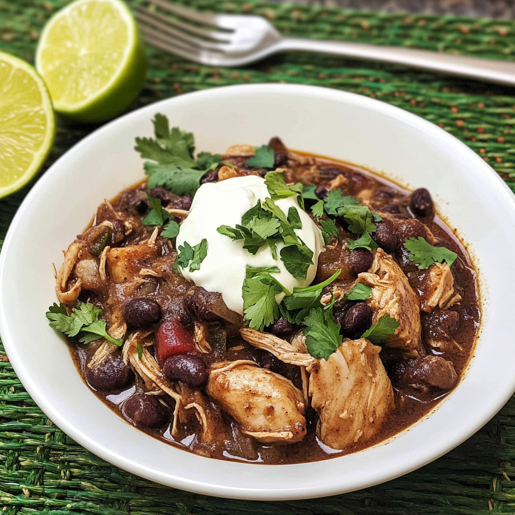 Recipe preparation for Quick and Easy Pressure Cooker Chicken and Black Bean Stew