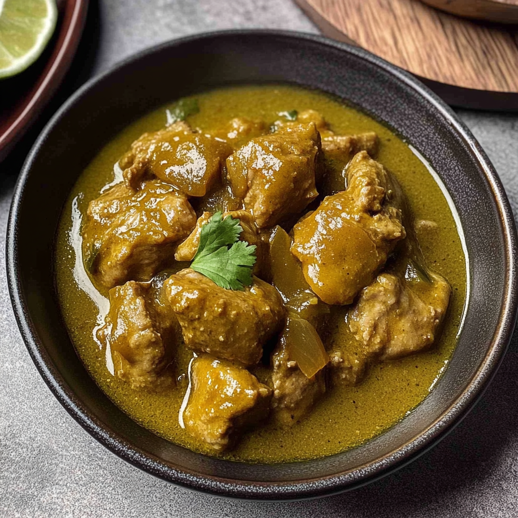 Recipe preparation for Easy Pressure Cooker Pork Chile Verde