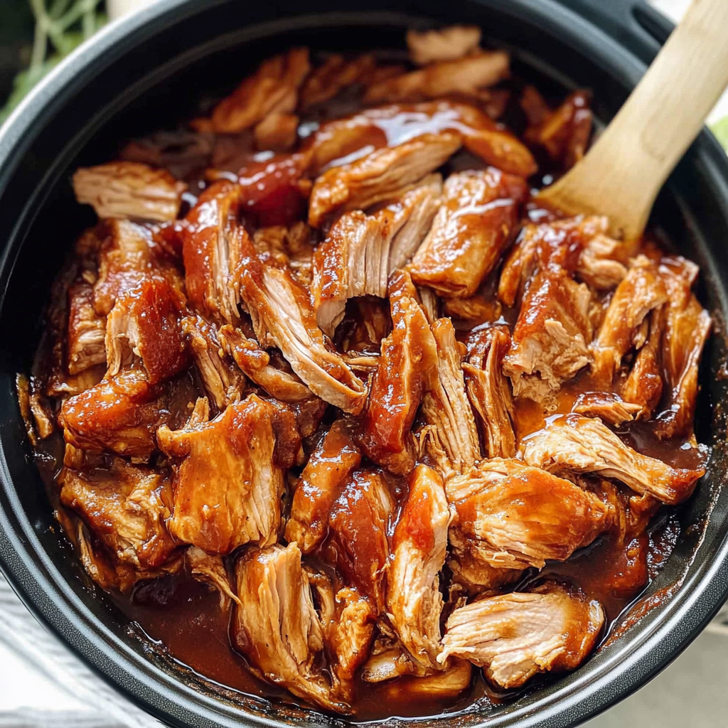 Recipe preparation for slow cooker bbq chicken