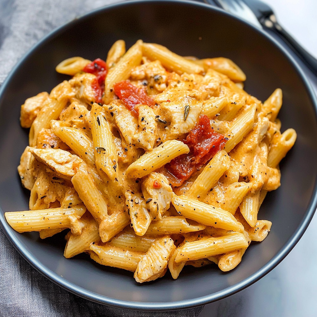 Recipe preparation for Cajun Chicken Pasta