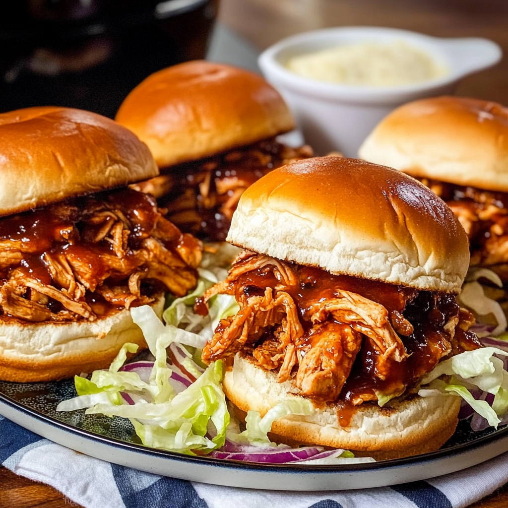 Recipe preparation for instant pot BBQ chicken sliders