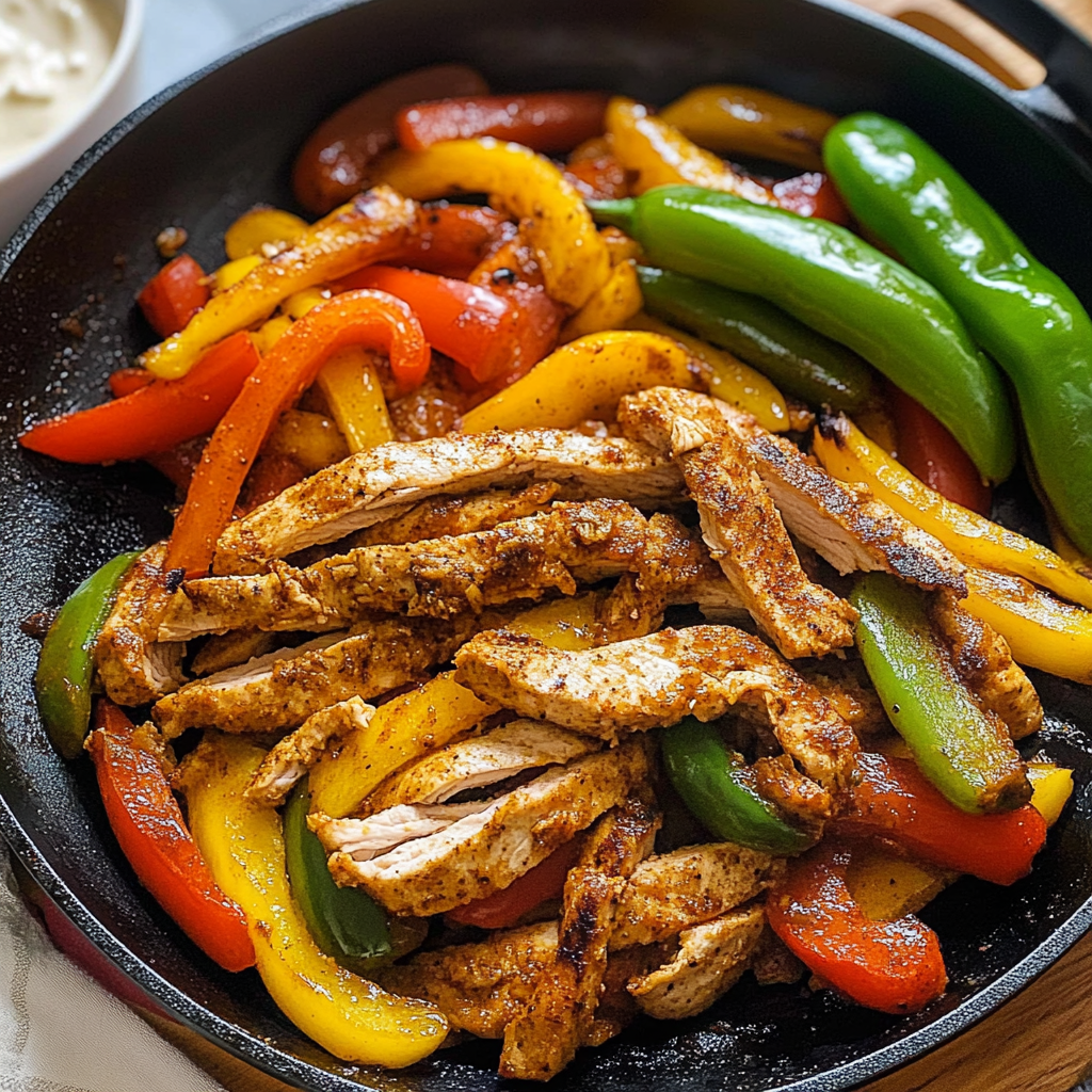 Recipe preparation for 30 minute chicken fajita skillet