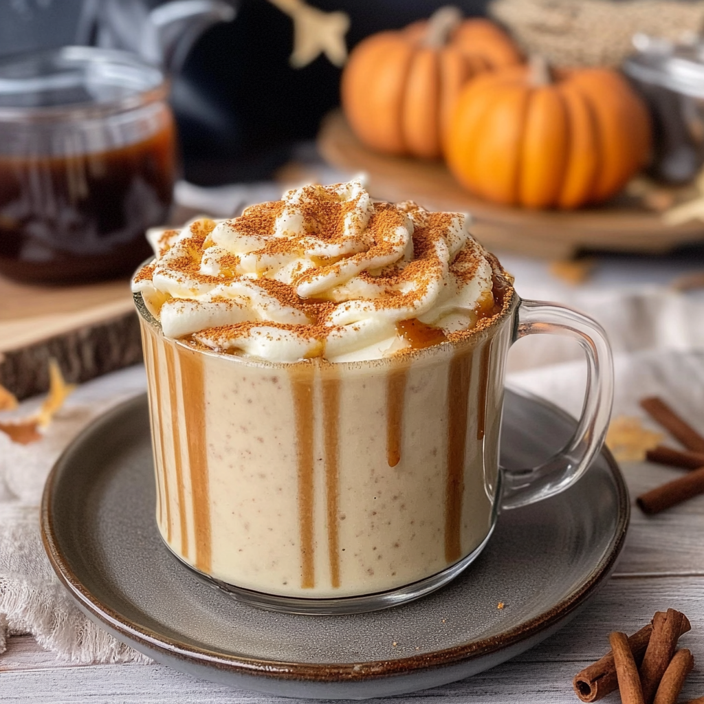 Recipe preparation for slow cooker pumpkin spice latte