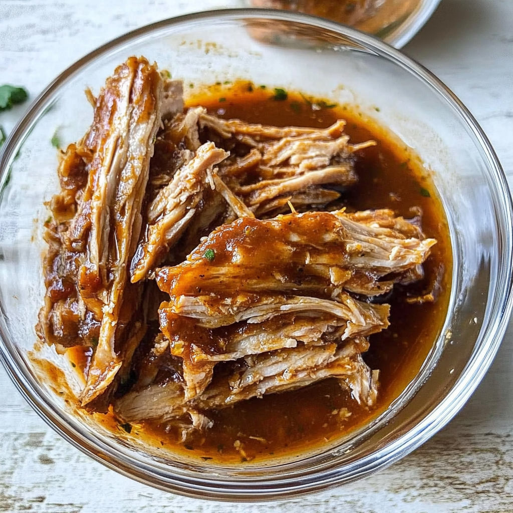 Recipe preparation for Slow Cooker Cilantro Lime Pork Carnitas