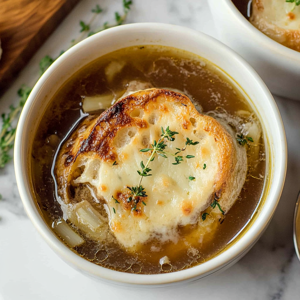 Recipe preparation for Slow Cooker French Onion Soup