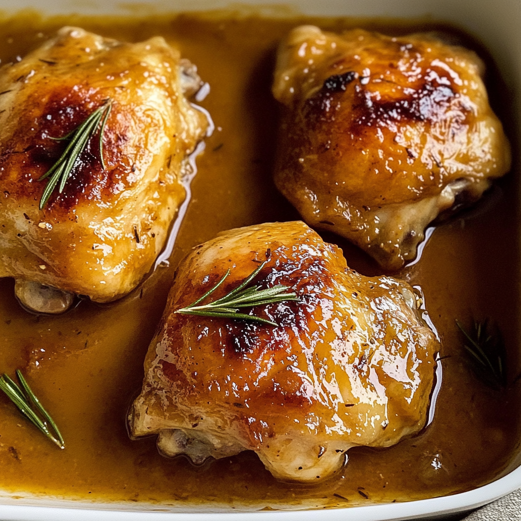 Recipe preparation for slow cooker maple dijon chicken thighs