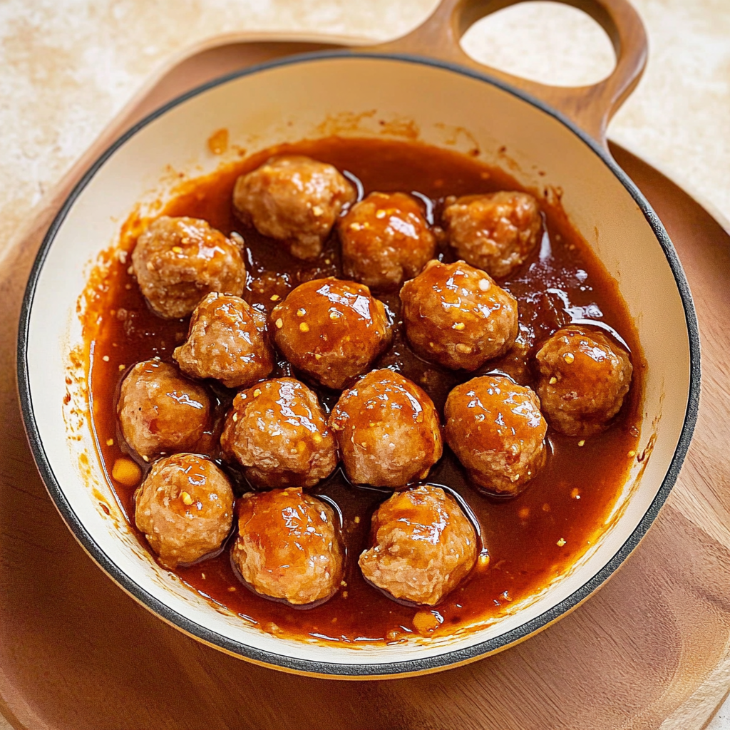 Recipe preparation for slow cooker honey sriracha meatballs