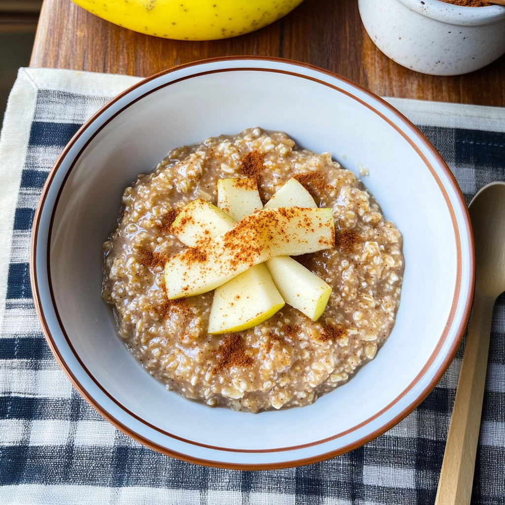 Recipe preparation for Instant Pot Apple Cinnamon Oatmeal