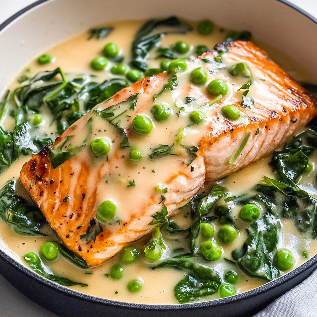 Recipe preparation for 30-Minute Maple Glazed Salmon with Spinach