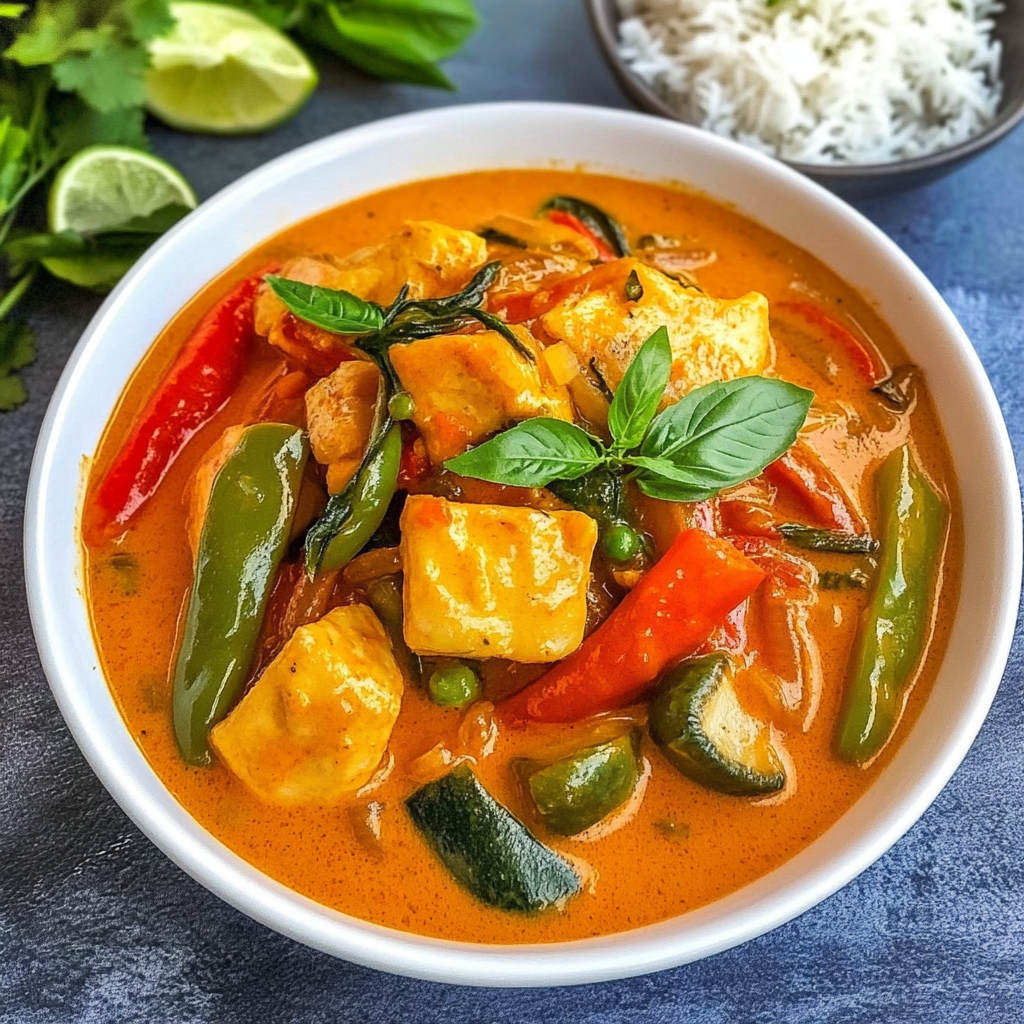 Recipe preparation for Instant Pot Thai Red Curry Veggies
