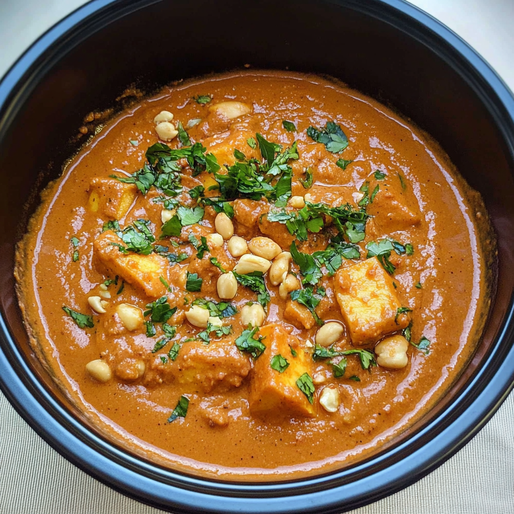 Recipe preparation for 30-Minute Creamy Sweet Potato Peanut Stew