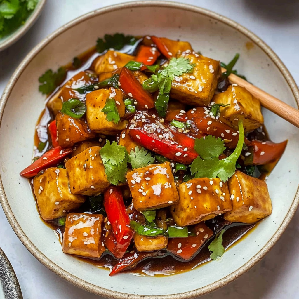 Recipe preparation for 30-Minute Teriyaki Tofu Stir Fry