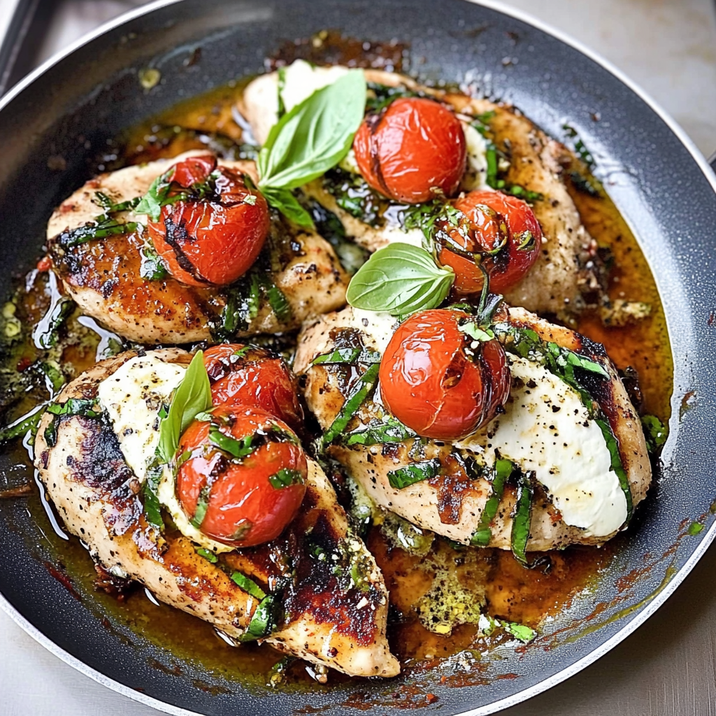 Recipe preparation for 30 minute caprese chicken