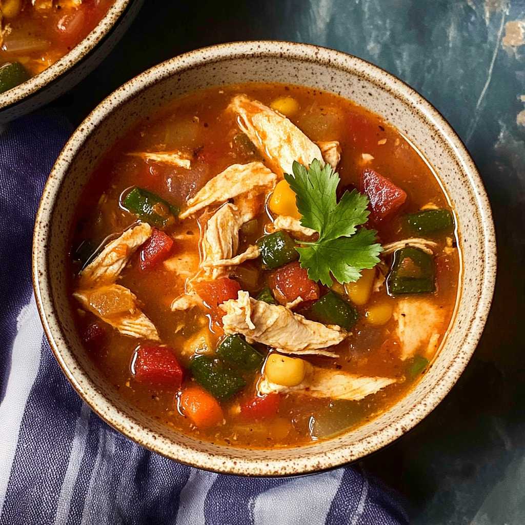 Recipe preparation for Slow Cooker Smoky Chipotle Chicken Tortilla Stew