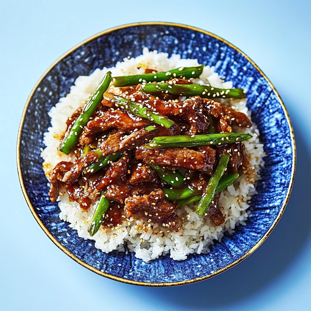 Recipe preparation for 30 minute Sesame Ginger Beef Stir Fry