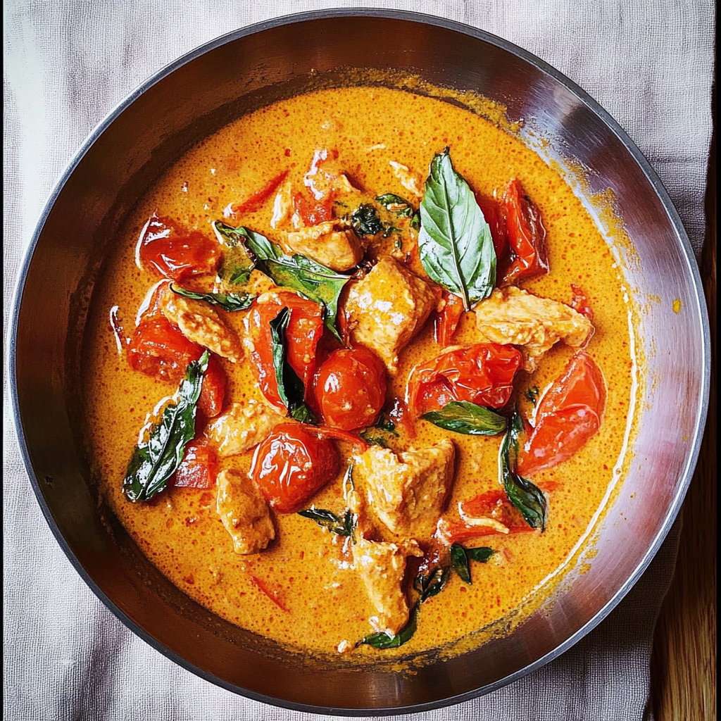 Recipe preparation for Instant Pot Spicy Tomato Coconut Chicken Curry