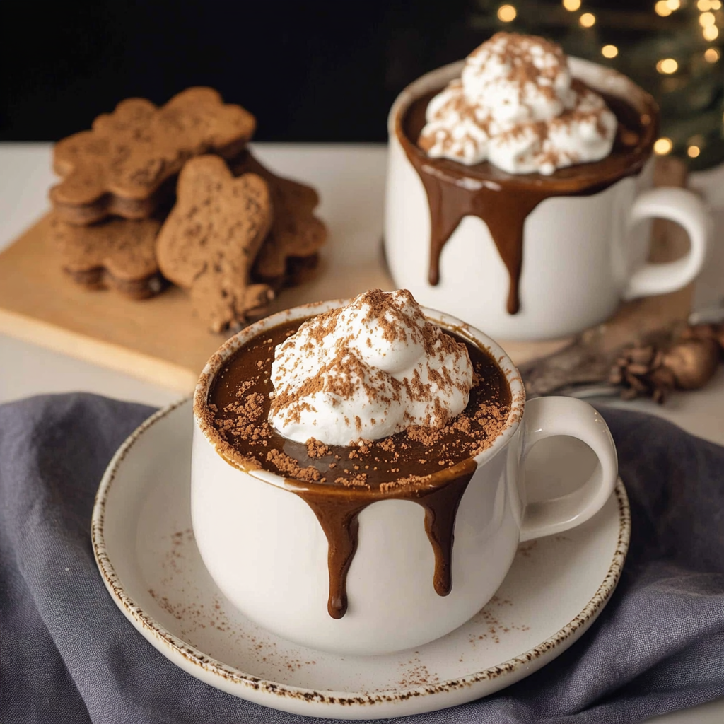 Recipe preparation for Slow Cooker Gingerbread Hot Cocoa with Molasses