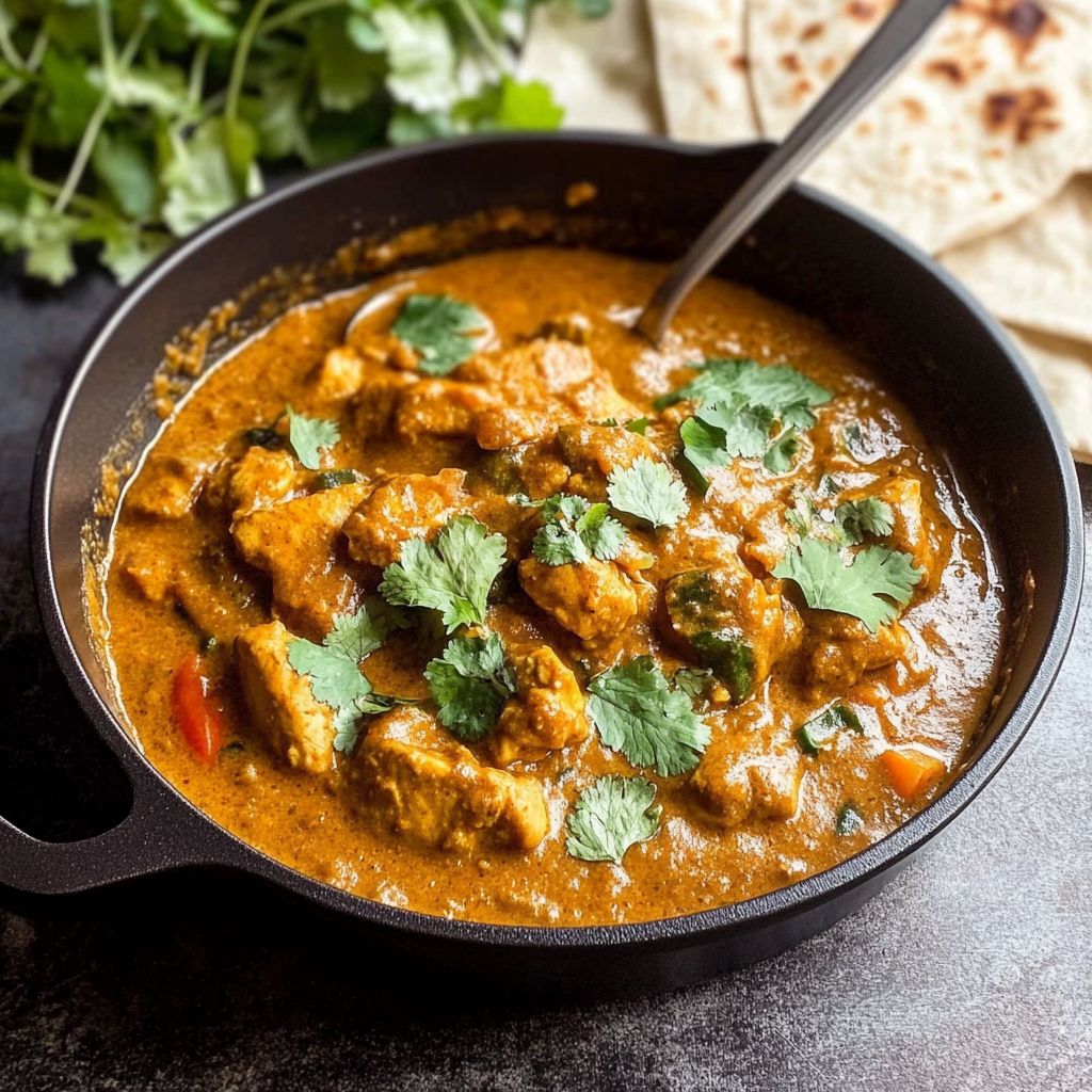 Recipe preparation for Slow Cooker Pumpkin Butter Chicken Curry