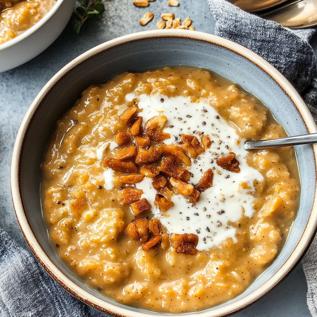 Recipe preparation for Slow Cooker Pumpkin-Spiced Oatmeal
