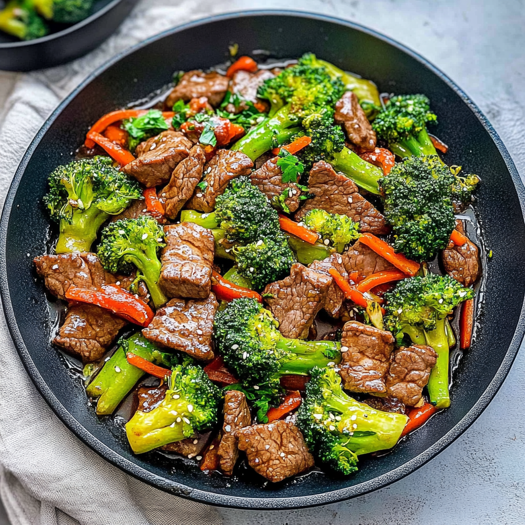Recipe preparation for Beef & Broccoli Stir Fry