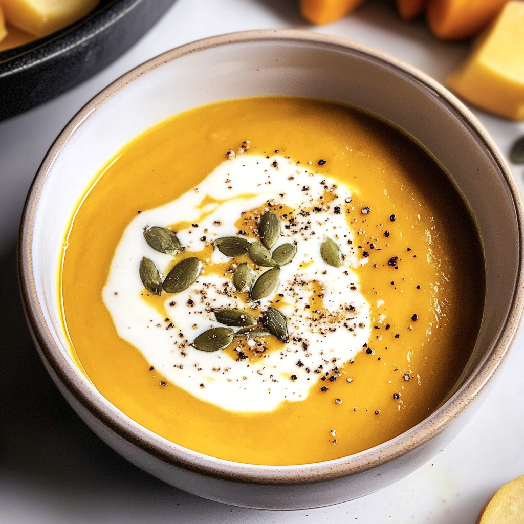 Recipe preparation for Instant Pot Butternut Squash Soup