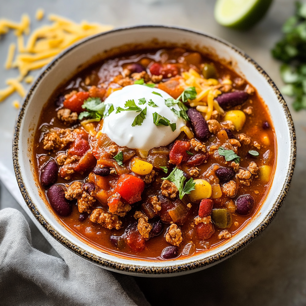 Recipe preparation for Instant Pot Turkey Chili
