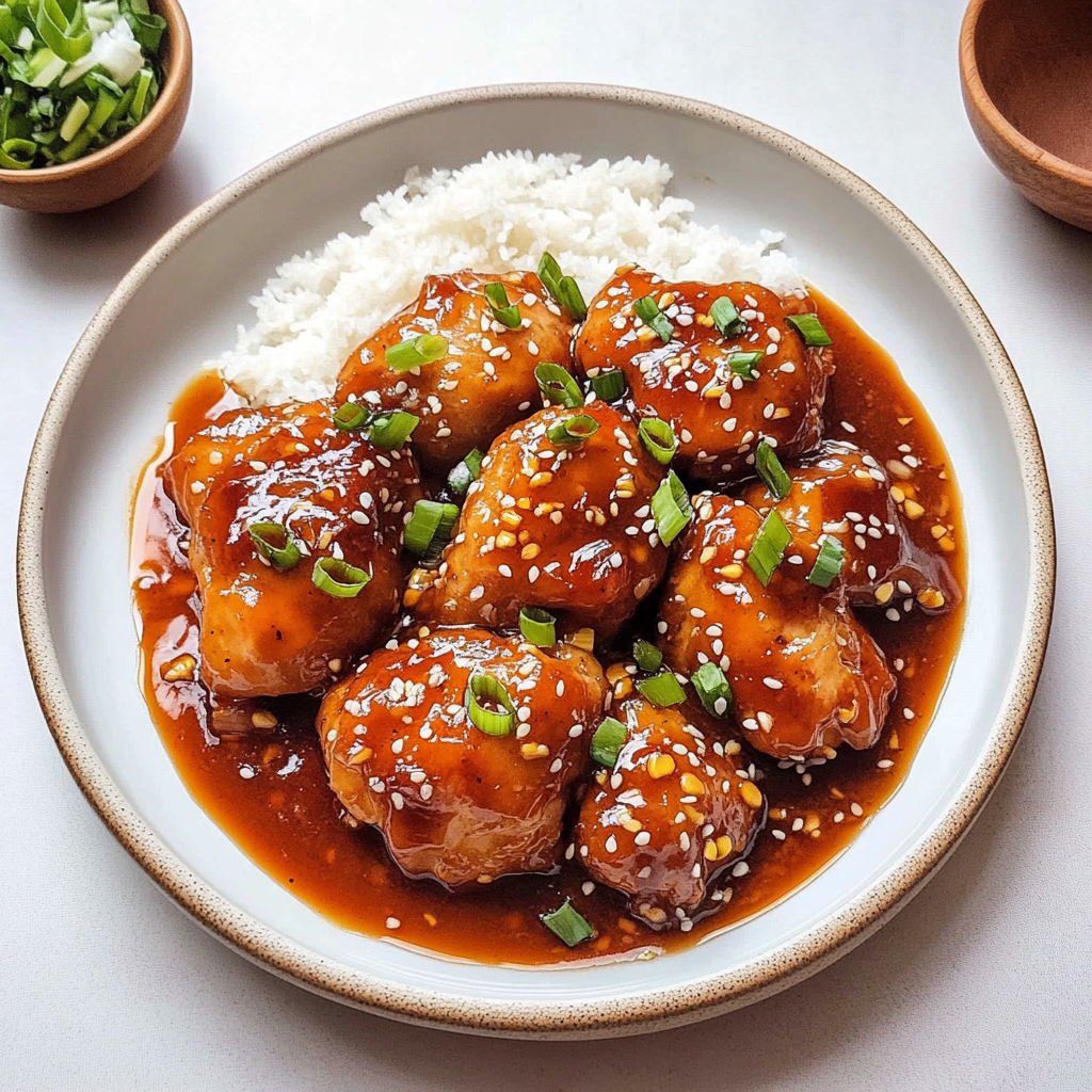 Recipe preparation for Instant Pot Honey Garlic Chicken