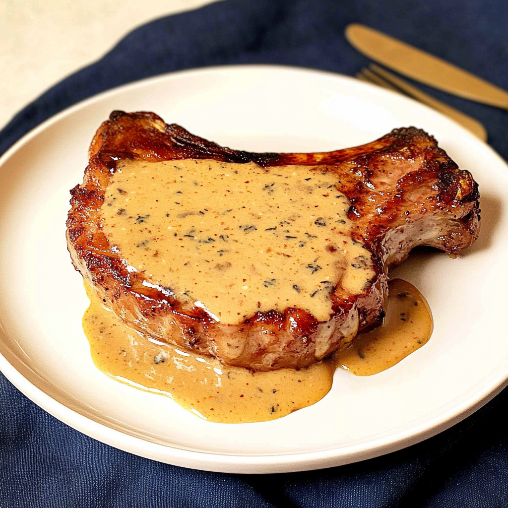 Recipe preparation for Honey Mustard Pork Chops Sheet Pan