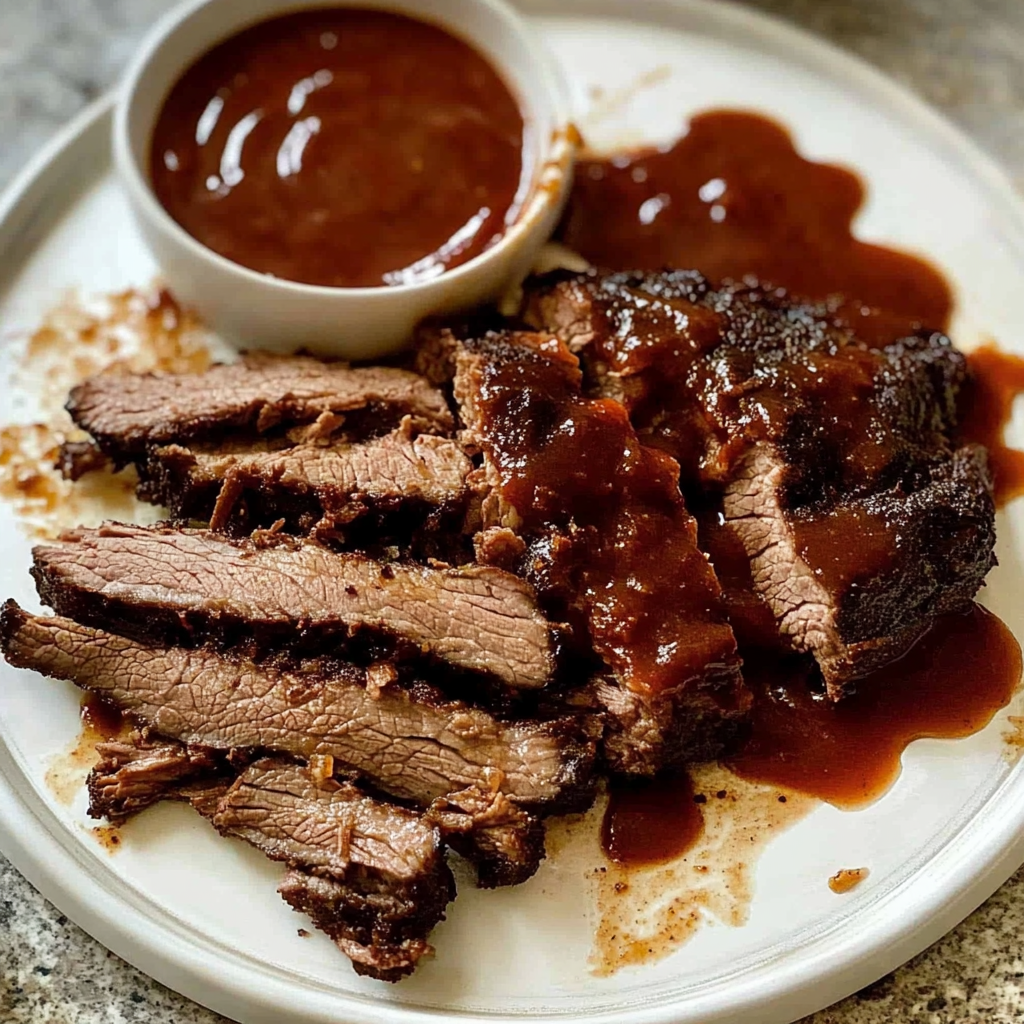 Recipe preparation for Slow Cooker BBQ Beef Brisket