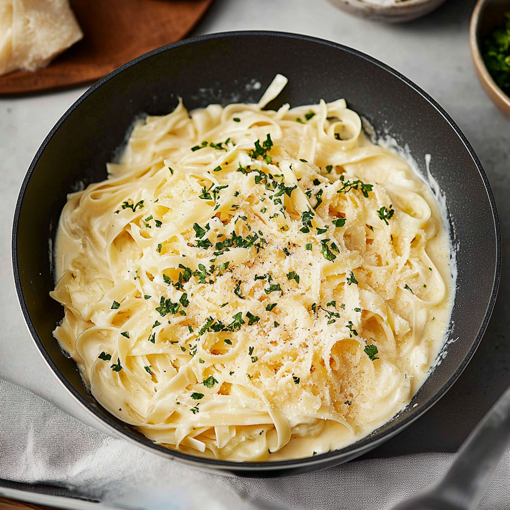 Recipe preparation for Instant Pot Cauliflower Alfredo Pasta