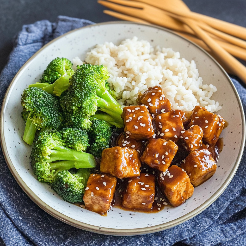 Recipe preparation for Sheet Pan Teriyaki Tofu and Broccoli