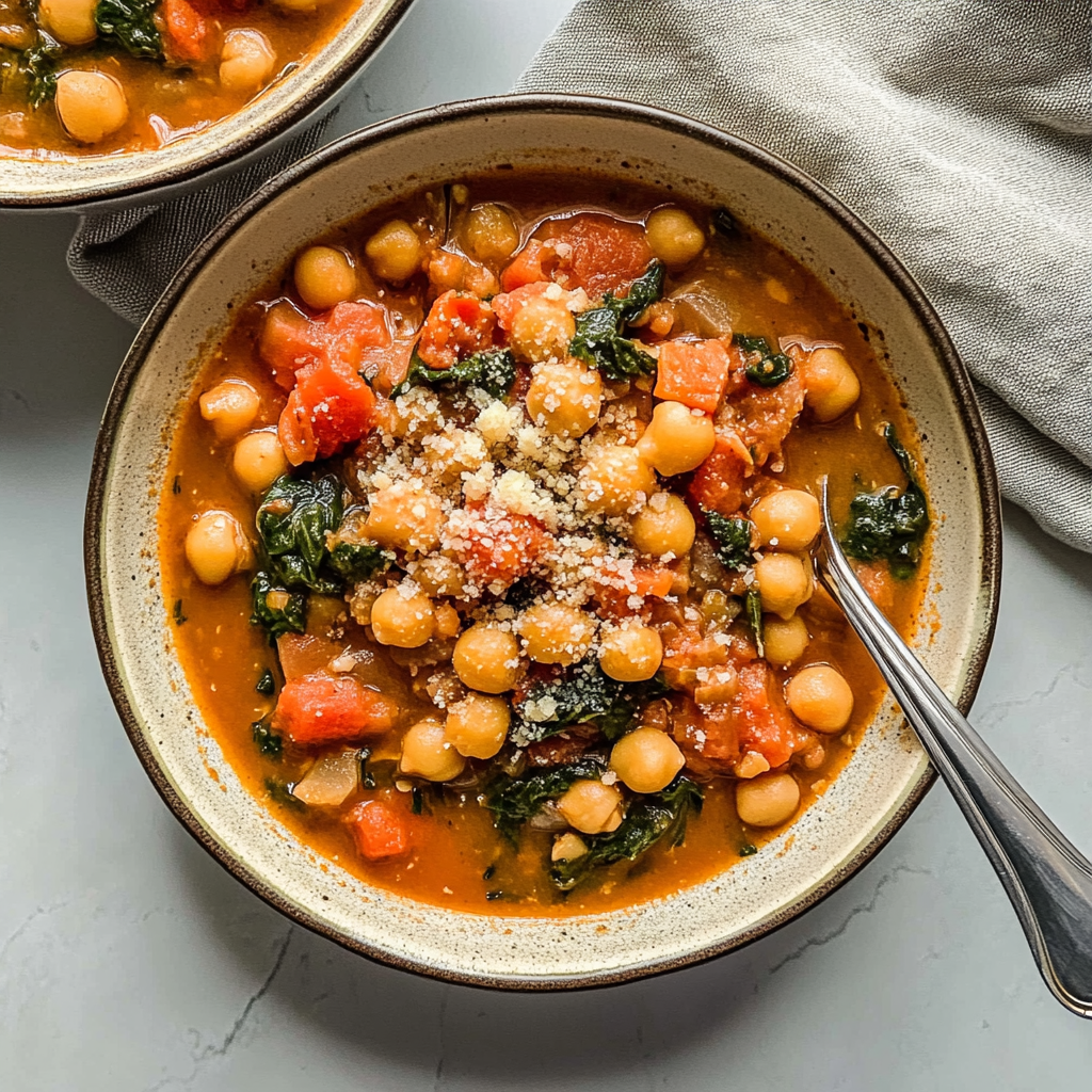 Recipe preparation for Slow Cooker Moroccan Chickpea Stew