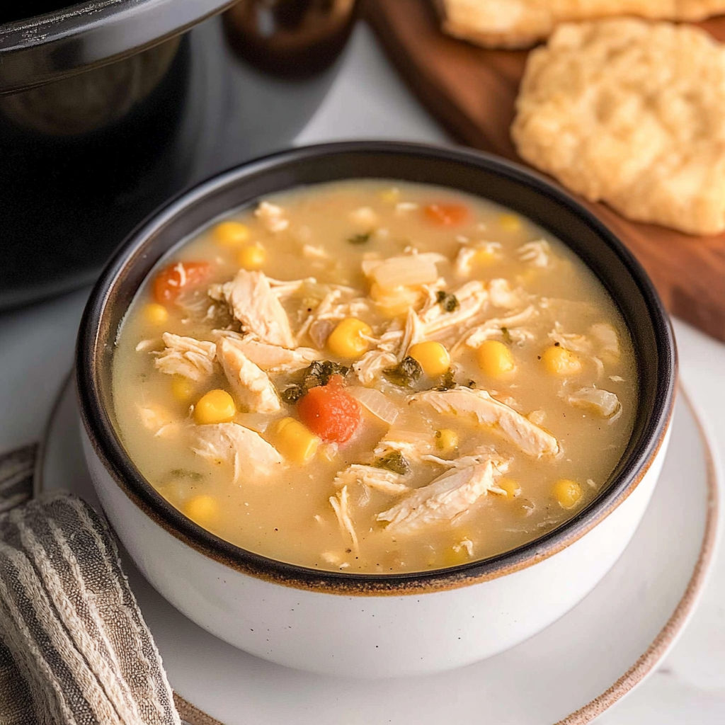 Recipe preparation for Slow Cooker White Chicken Chili