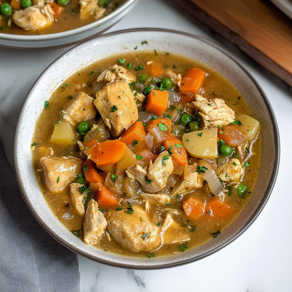 Recipe preparation for Slow Cooker Chicken Stew