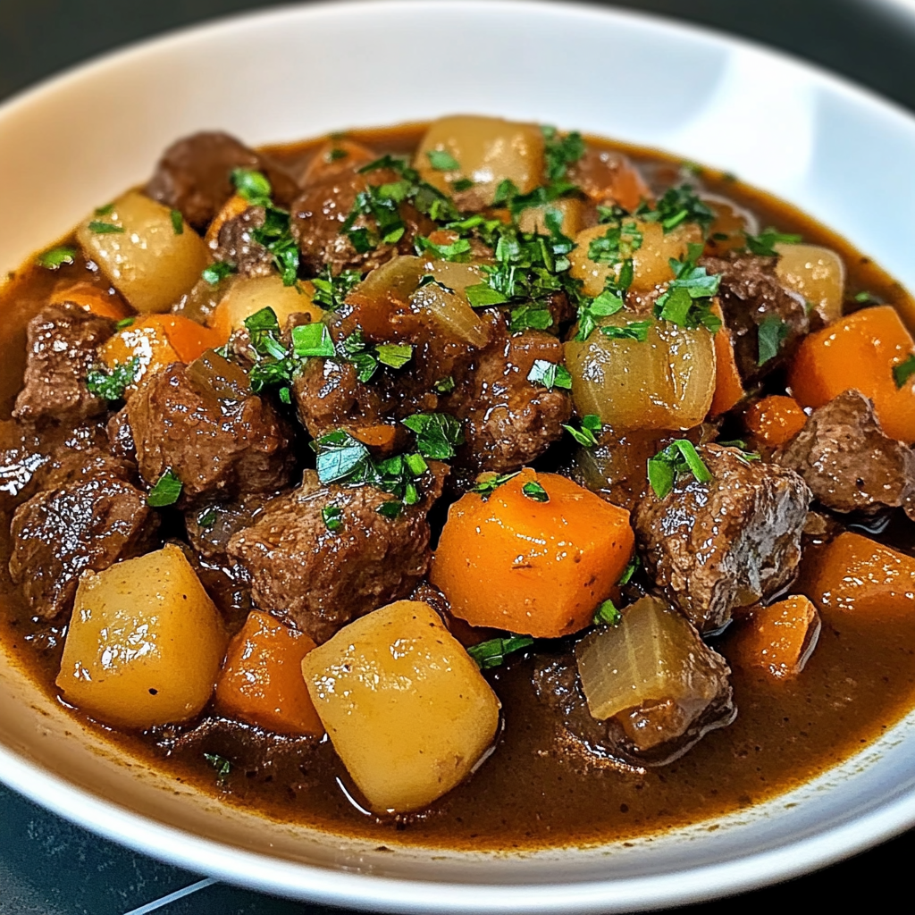 Recipe preparation for One-Pot Autumn Beef Stew