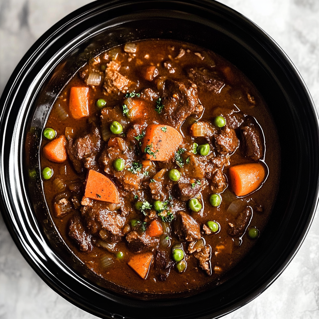 Recipe preparation for Slow Cooker Tender Old Fashioned Beef Stew