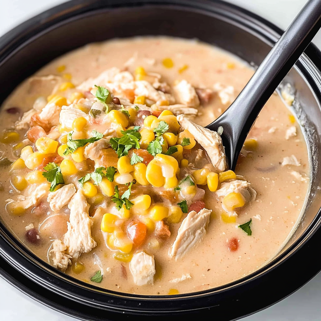 Recipe preparation for Slow Cooker White Chicken Chili