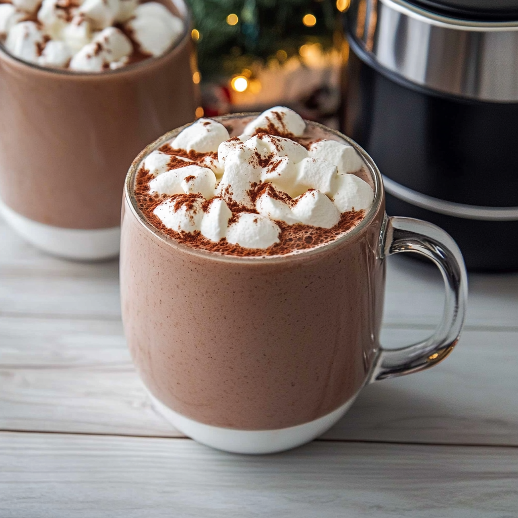 Recipe preparation for Slow Cooker Hot Chocolate for Christmas Parties