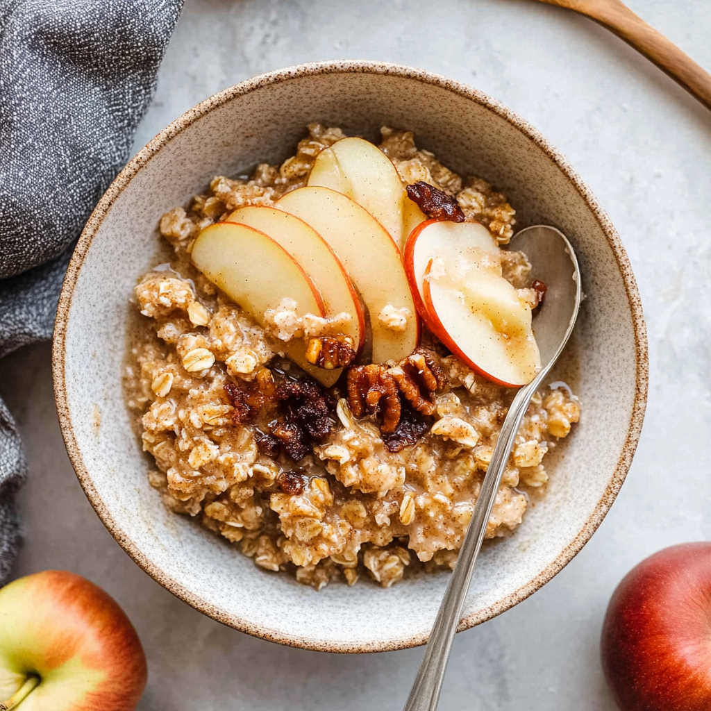 Recipe preparation for Slow Cooker Apple Cinnamon Oatmeal