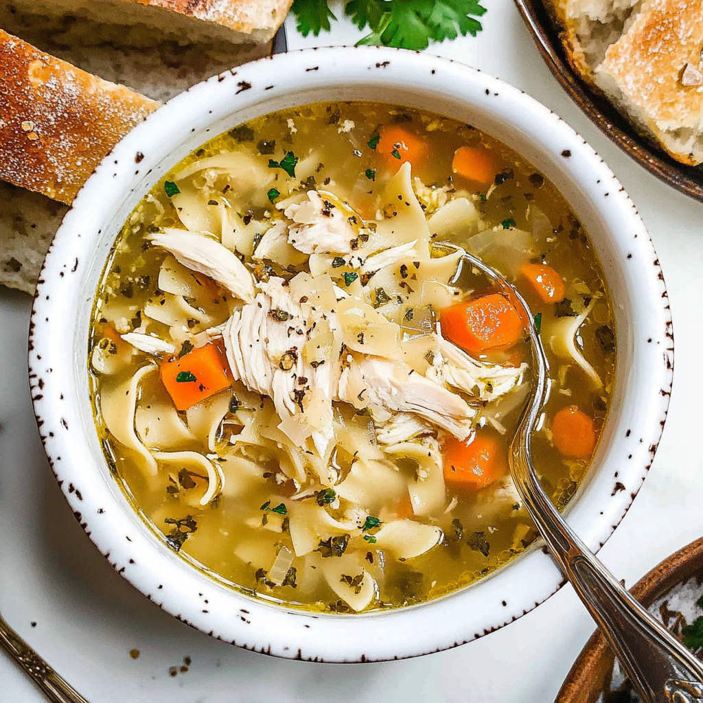 Recipe preparation for Instant Pot Chicken Noodle Soup