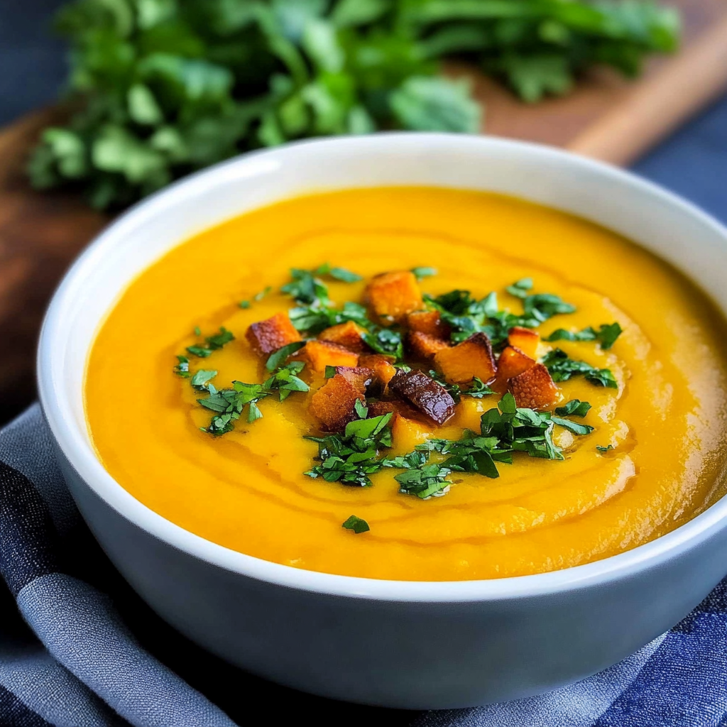 Recipe preparation for Slow Cooker Pumpkin Soup