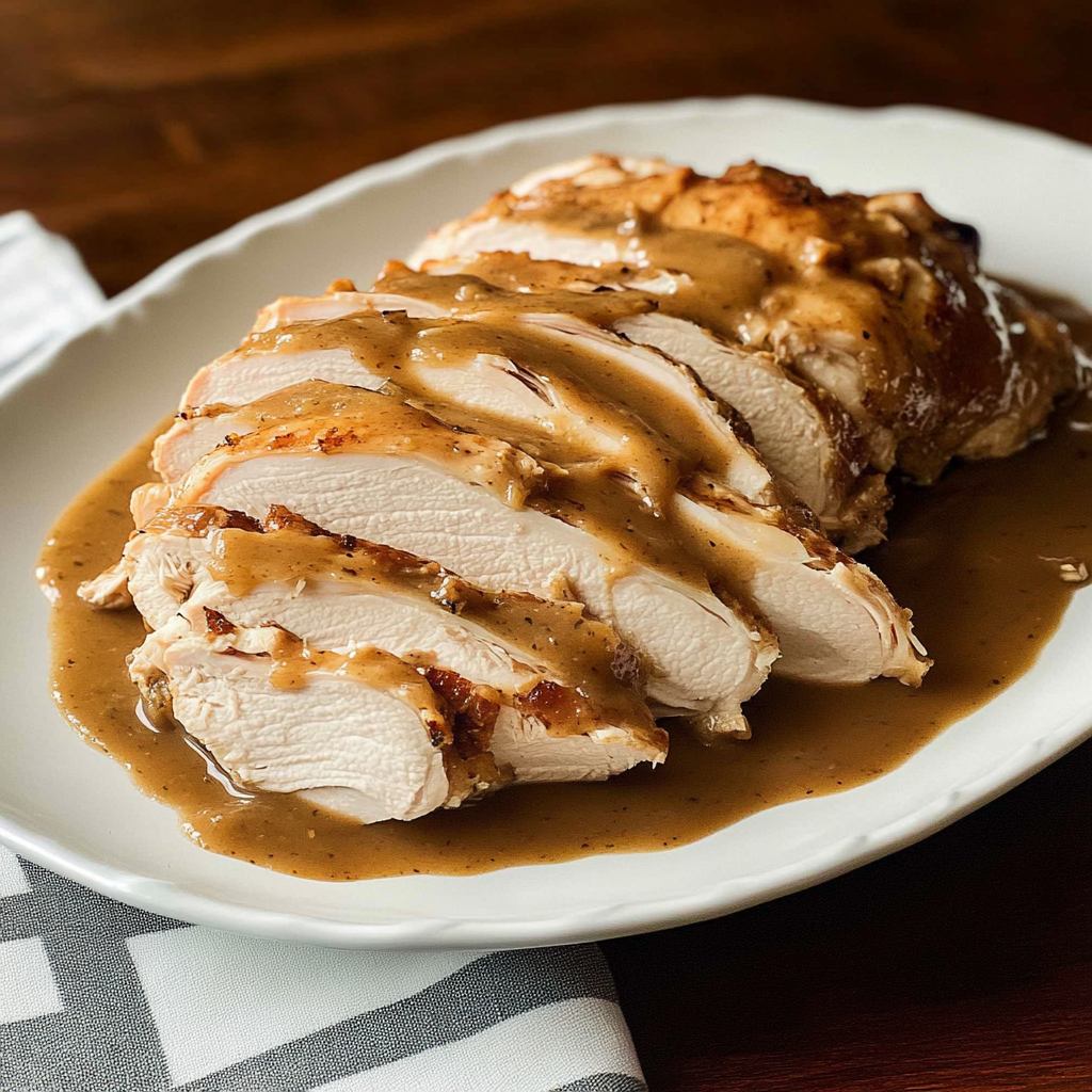 Recipe preparation for Slow Cooker Turkey & Gravy